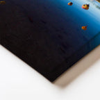 Dikey Kanvas Tablo Gölde Süzülen Sıcak Hava Balonları Manzara Tablosu Ev Ofis Duvar Dekoru