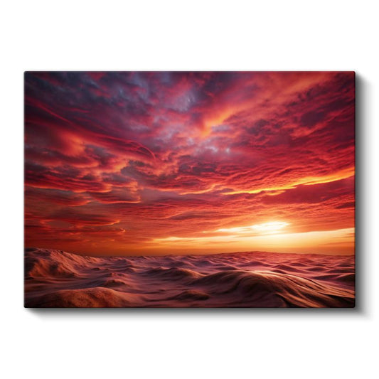 Alev Gökyüzü - Dalgaların Ritmi Kanvas Tablo