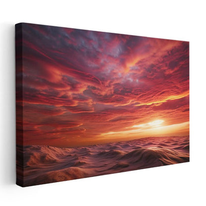 Alev Gökyüzü - Dalgaların Ritmi Kanvas Tablo