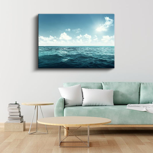 Sonsuz Mavi - Derin Deniz Manzarası Kanvas Tablo