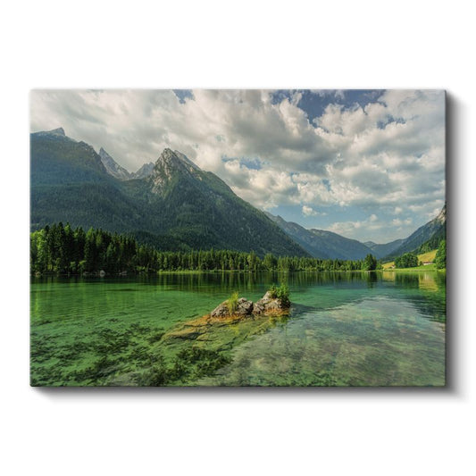 Zümrüt Göl - Kristal Berraklığında Dağ Gölü Kanvas Tablo