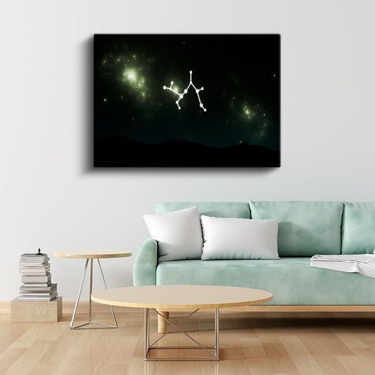 Yıldız Haritası - Muhteşem Takımyıldız Kanvas Tablo
