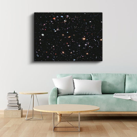 Sonsuz Evren - Binlerce Galaksi Kanvas Tablo