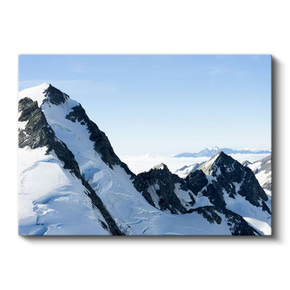 Alp Dağları - Karlı Zirvelerin Muhteşem Görüntüsü Kanvas Tablo
