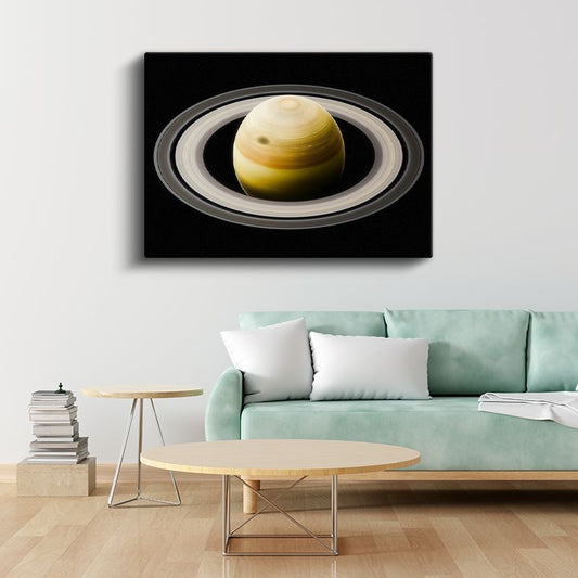 Satürn - Halkalı Gezegen Kanvas Tablo