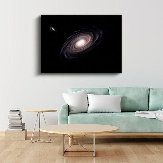 Spiral Galaksi - Uzayın Derinliklerinde Dönen Yıldız Kümesi Kanvas Tablo