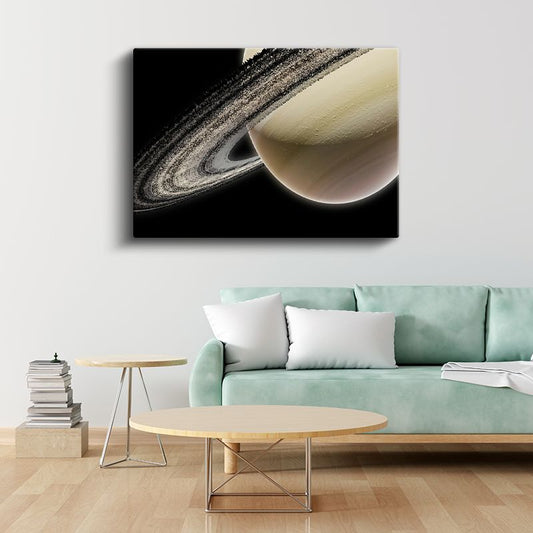 Satürn - İhtişamlı Halkaları ile Güneş Sisteminin Mücevheri Kanvas Tablo