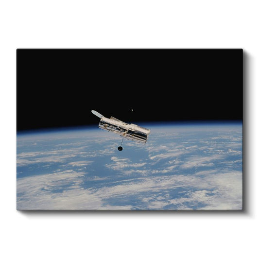 Uzay Teleskopu - Dünya Yörüngesinde Bilimsel Keşif Kanvas Tablo