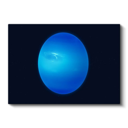 Sonsuzluğun Mavi Yıldızı - Uzayda Parlayan Neptün Kanvas Tablo