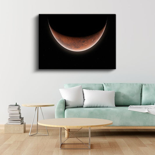 Mars Hilali - Kızıl Gezegenin Büyüleyici Görünümü Kanvas Tablo