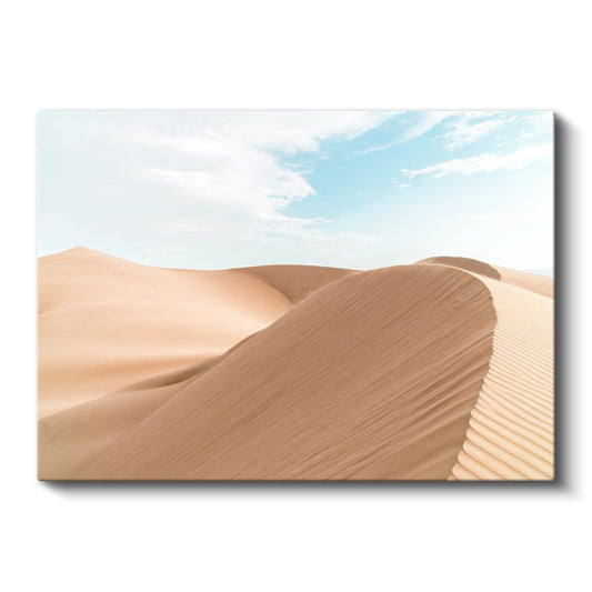 Çöl Kumulları - Altın Kumların Zarif Dalgaları Kanvas Tablo