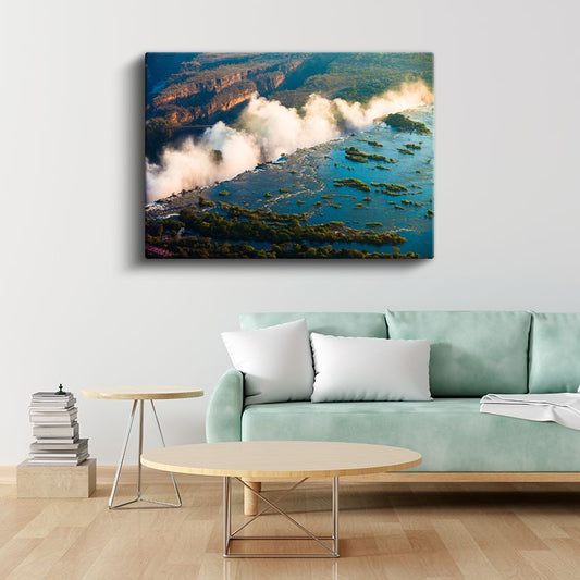 Victoria Şelalesi - Doğanın Muhteşem Gücü Kanvas Tablo
