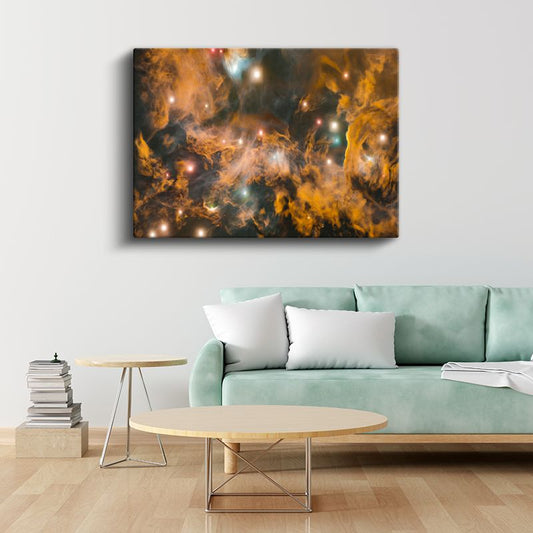 Kozmik Bulut - Yıldız Doğumunun Renkleri Kanvas Tablo