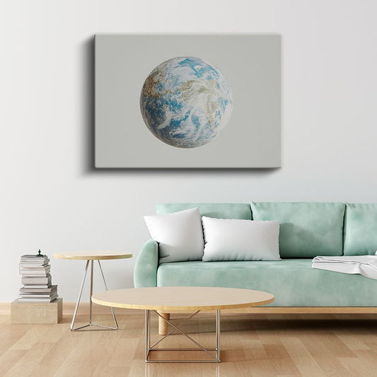 Dünya Gezegeni - Mavi Gezegenin Zarafeti Kanvas Tablo