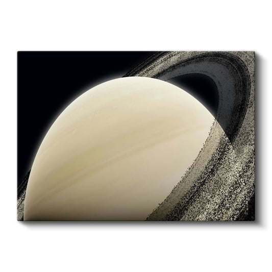 Göksel İhtişam - Satürn ve Eşsiz Halkaları Kanvas Tablo