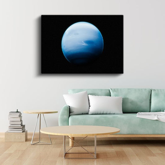 Neptün Gezegeni - Derin Mavi Kozmik Güzellik Kanvas Tablo