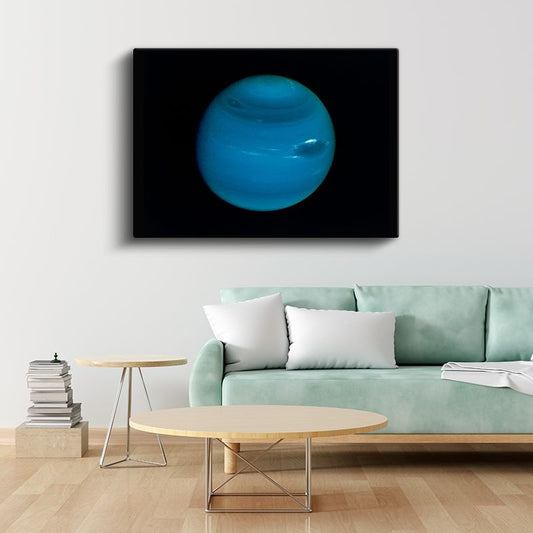 Neptün - Derin Mavi Gezegen Kanvas Tablo