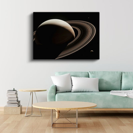 Satürn - Görkemli Halkaları ile Gaz Devi Kanvas Tablo