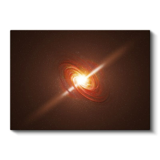 Kozmik Ateş - Evrenin Derinliklerinde Parlayan Galaksi Kanvas Tablo