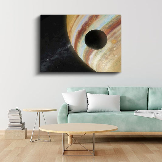 Gaz Devi - Uzayın Derinliklerinde Muhteşem Gezegen Kanvas Tablo