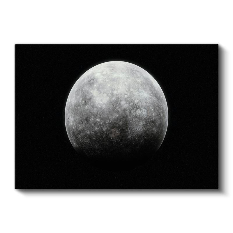 Dolunay - Gizemli Ay Yüzeyi Detayları Kanvas Tablo