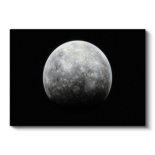 Dolunay - Gizemli Ay Yüzeyi Detayları Kanvas Tablo