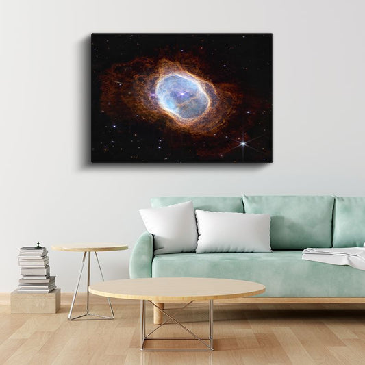Kozmik Ateş - Yıldızlar Arasında Parlayan Nebula Kanvas Tablo