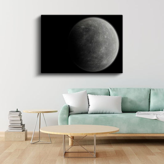 Ay Yüzeyi - Gizemli Kraterler Kanvas Tablo