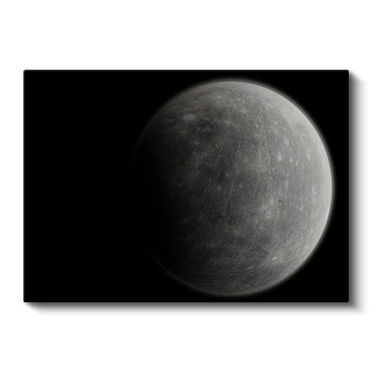 Ay Yüzeyi - Gizemli Kraterler Kanvas Tablo