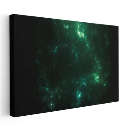 Yeşil Nebula - Uzay Derinlikleri Kanvas Tablo