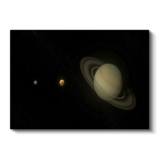 Satürn - Güneş Sisteminin Halkalı Gezegeni Kanvas Tablo