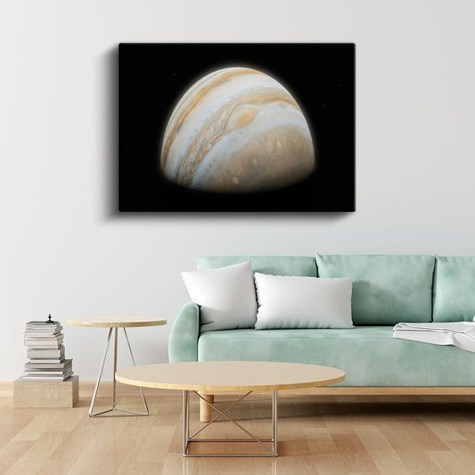 Jüpiter - Büyük Kırmızı Lekesi ile Gaz Devi Kanvas Tablo