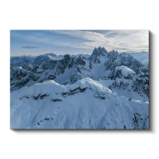 Karlı Zirveler - Alp Dağlarının Muhteşem Manzarası Kanvas Tablo