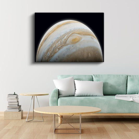 Jüpiter Detayı - Gaz Devinin Etkileyici Yüzeyi Kanvas Tablo