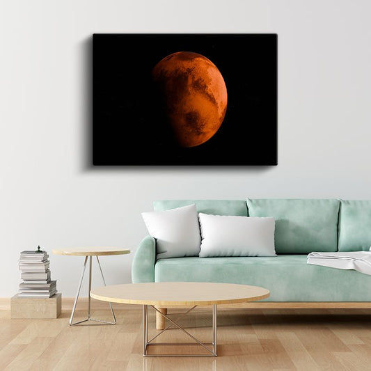 Mars - Kızıl Gezegenin Büyüleyici Yüzeyi Kanvas Tablo