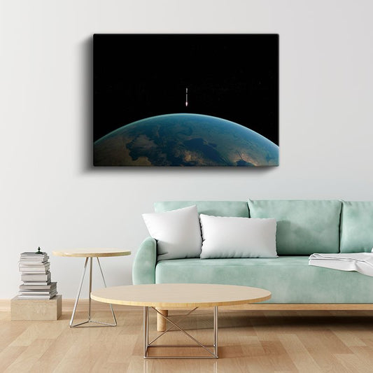 Jüpiter - Turuncu Bulutların Dansı Kanvas Tablo