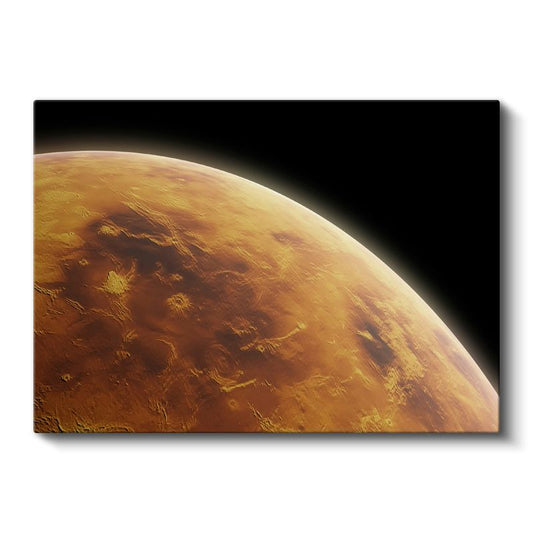 Mars Gezegeni - Kızıl Gezegenin Detaylı Yüzeyi Kanvas Tablo