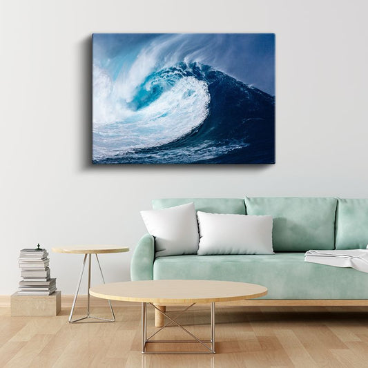 Okyanus Dalgası - Güçlü ve Dinamik Deniz Hareketi Kanvas Tablo