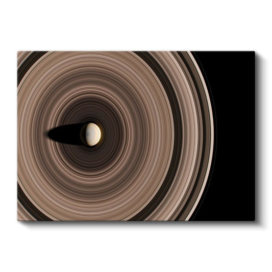 Satürn Halkaları - Gezegen Etrafında Hipnotize Edici Görünüm Kanvas Tablo