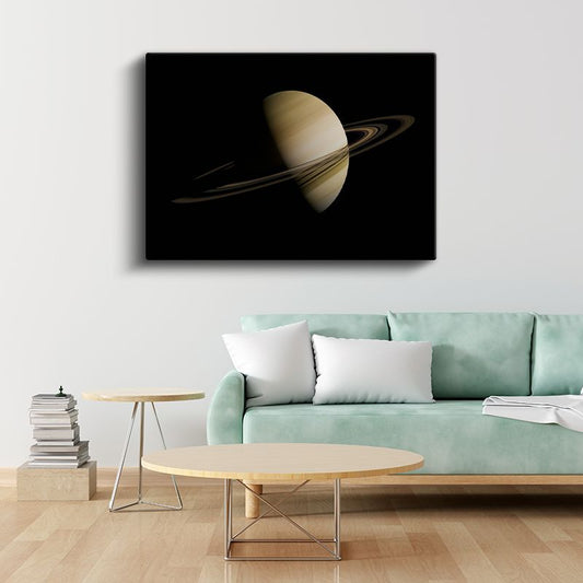Uzayın Zarafeti - Satürn'ün Büyüleyici Halkaları Kanvas