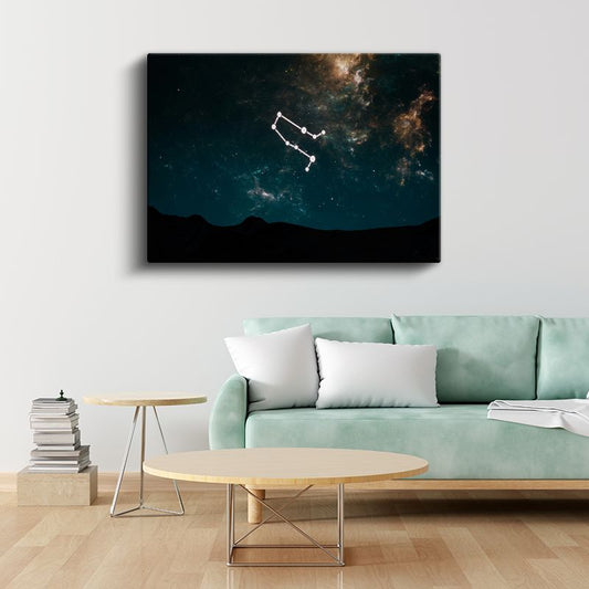 Büyük Ayı Takımyıldızı - Gece Gökyüzünün Işıltılı Rehberi Kanvas Tablo
