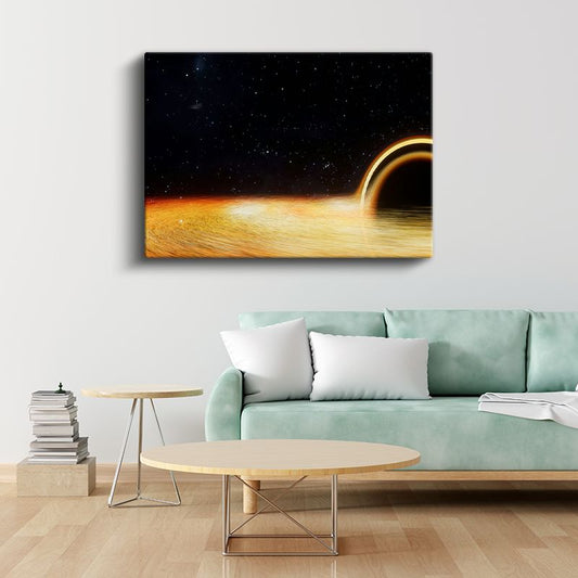 Kara Delik - Uzayın Derinliklerinde Kozmik Enerji Kanvas Tablo