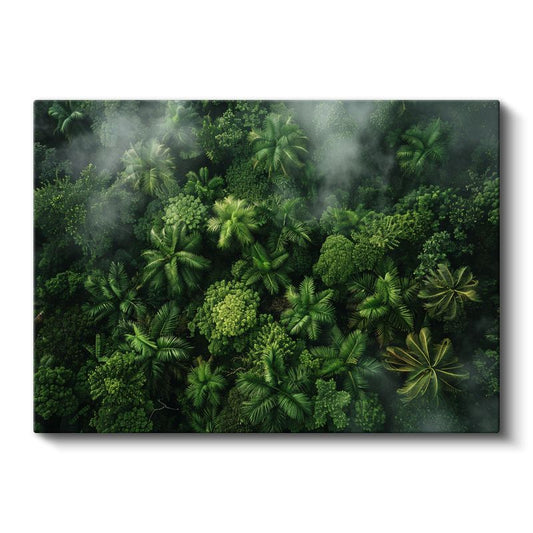 Yağmur Ormanı - Yeşilin Binbir Tonu Kanvas Tablo