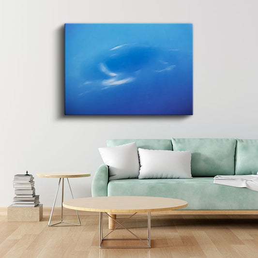 Huzur Mavisi - Dingin Gökyüzü Bulutu Kanvas Tablo