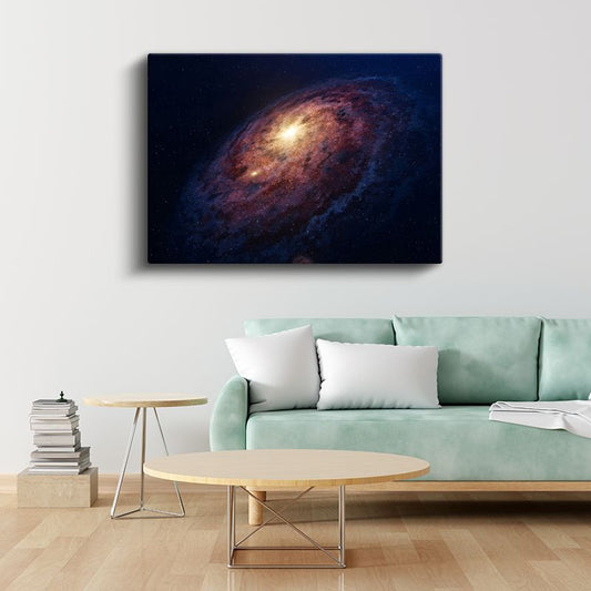 Samanyolu - Yıldızlarla Dolu Gece Gökyüzü Kanvas Tablo