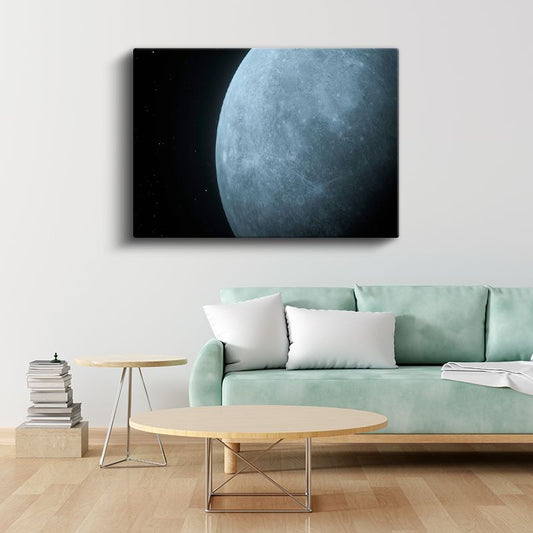 Ay'ın İhtişamı - Uzayın Derinliklerinden Büyüleyici Görünüm Kanvas Tablo