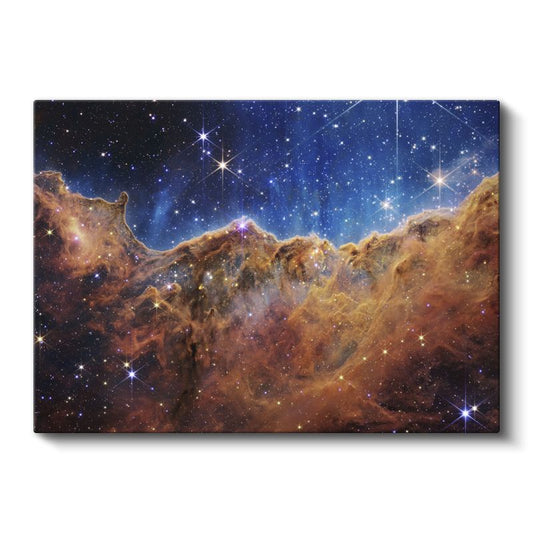 Kozmik Nebula - Yıldızlarla Bezeli Uzay Manzarası Kanvas Tablo