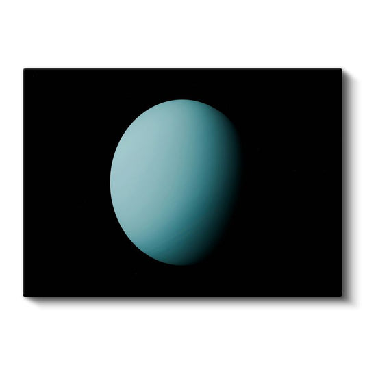 Uranüs - Turkuaz Gezegen Kanvas Tablo