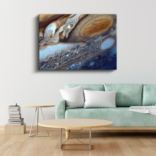 Jüpiter - Kozmik Fırtına Detayları Kanvas Tablo