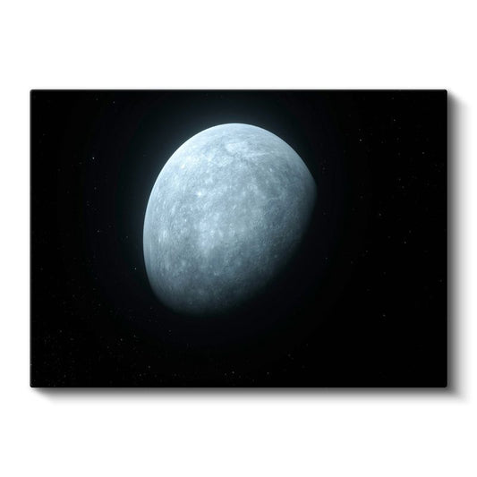 Ay'ın İhtişamı - Gümüş Parlaklığında Kraterler Kanvas Tablo